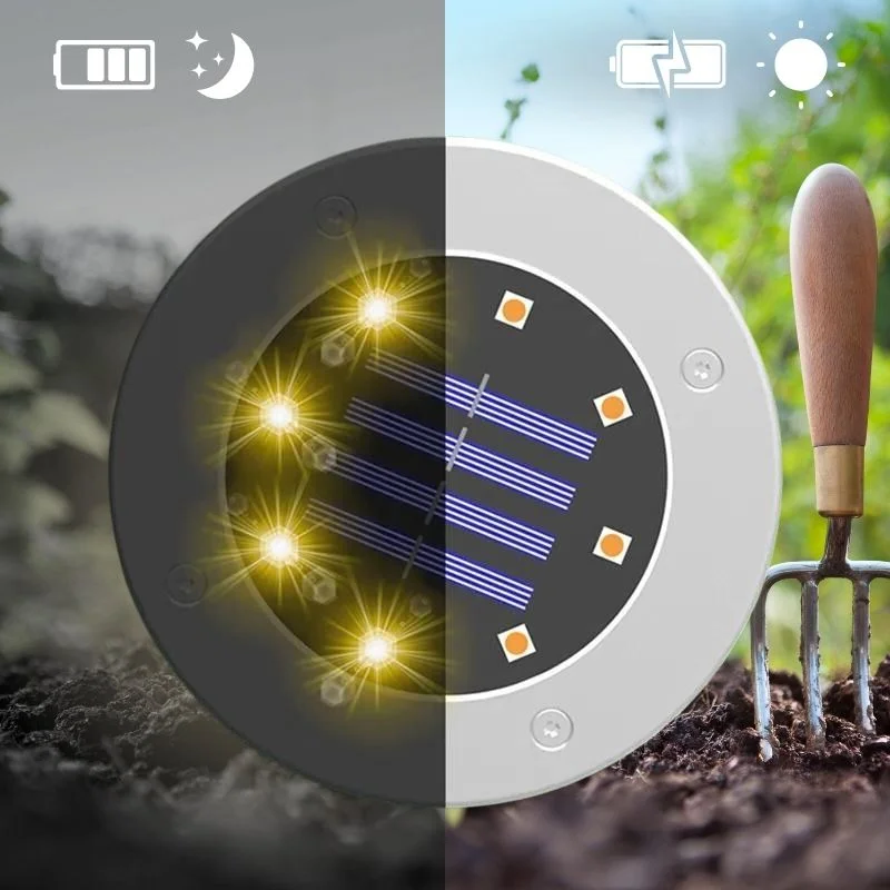 Solar-Powered Outdoor Garden Lights - Weather-Resistant, Automatic On/Off