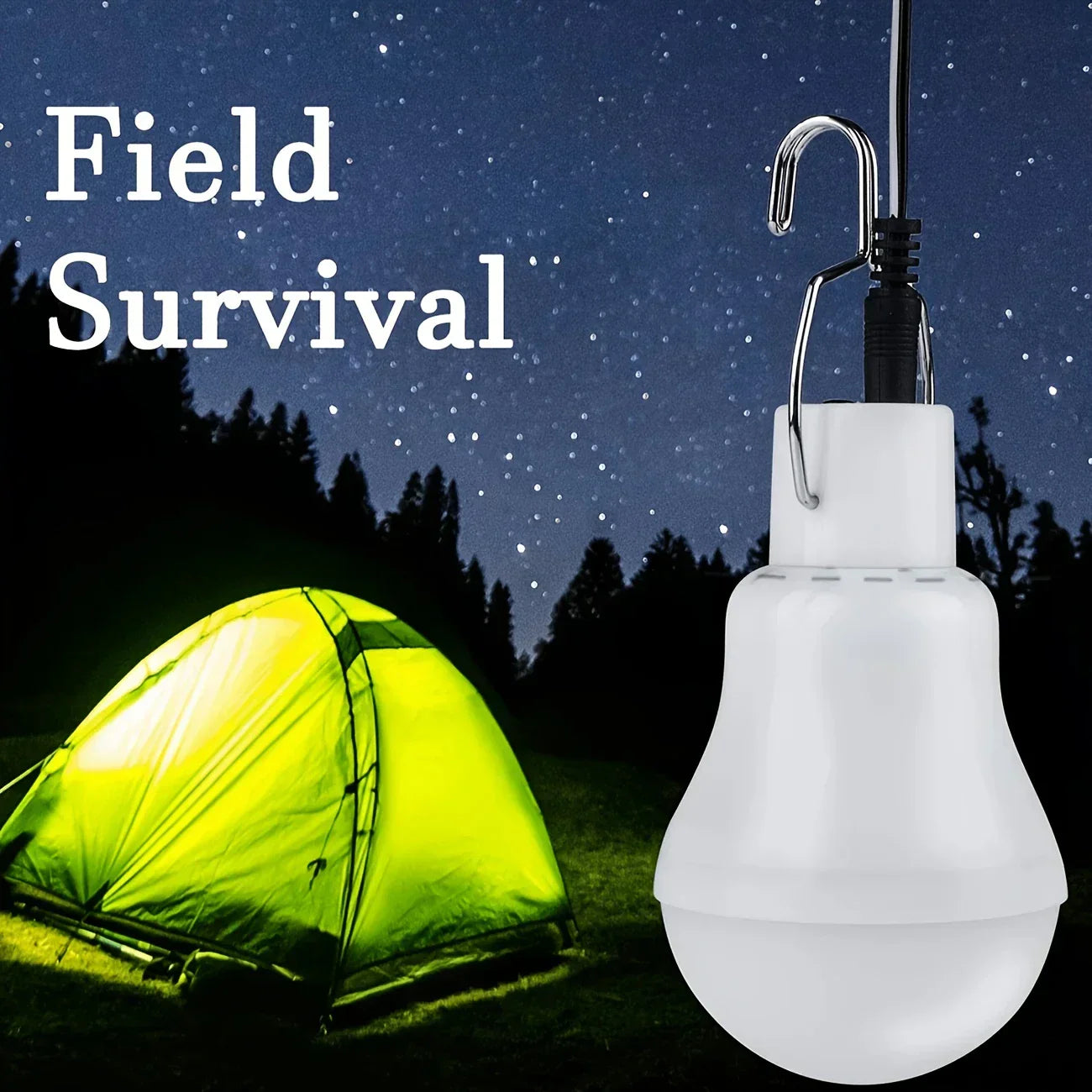 Solar-Powered Eco-Friendly LED Lamp for Indoor and Outdoor Use