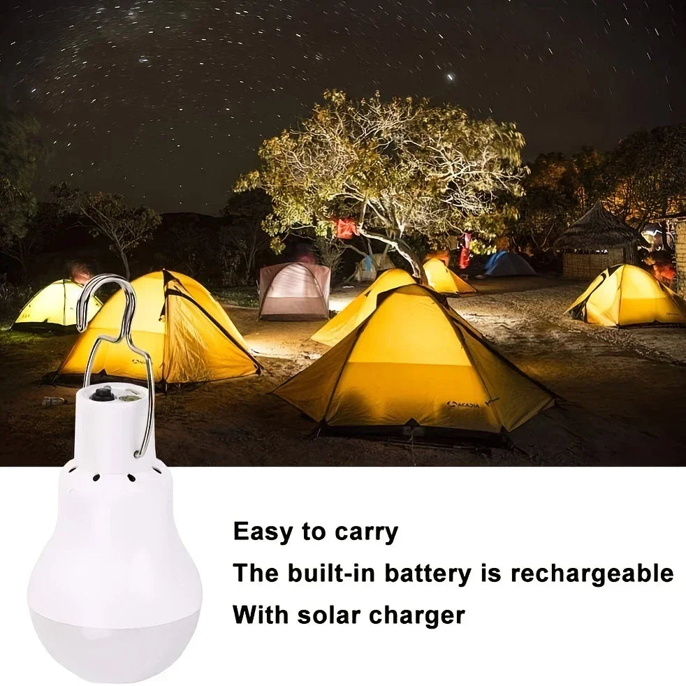 Solar-Powered Eco-Friendly LED Lamp for Indoor and Outdoor Use