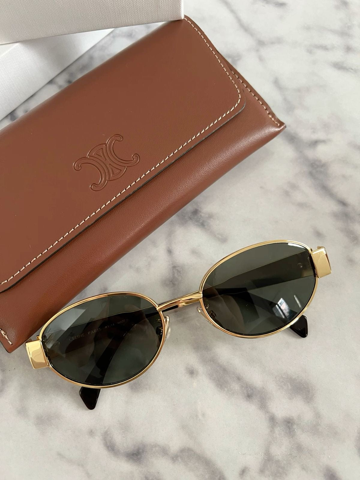 Retro Oval Sunglasses for Women with UV Protection