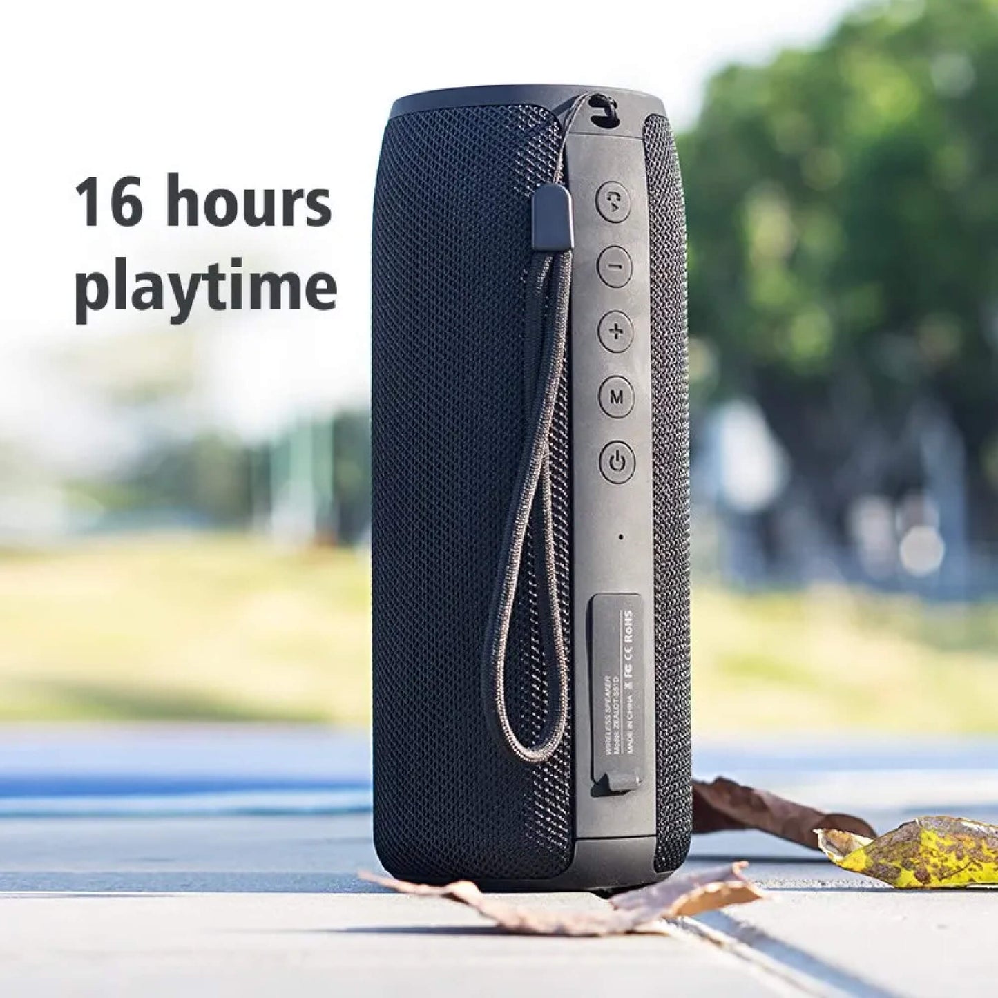 Waterproof Wireless Bluetooth Speaker with Deep Bass and Long Battery Life