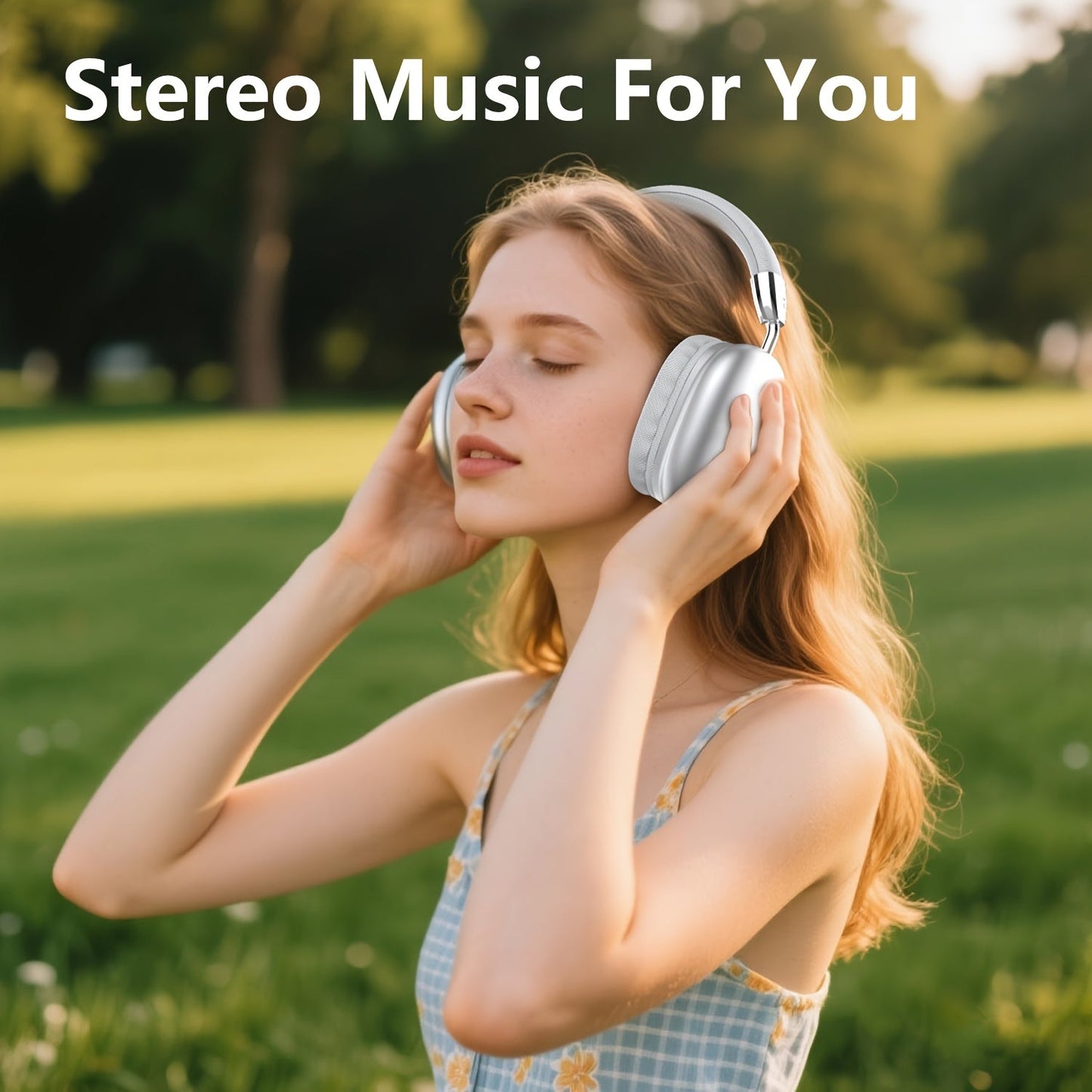 Wireless Gaming Headset with Hi-Fi Stereo and Deep Bass