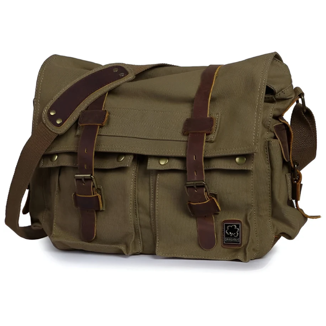 Spacious Men's Canvas Crossbody Bag for Urban Adventures