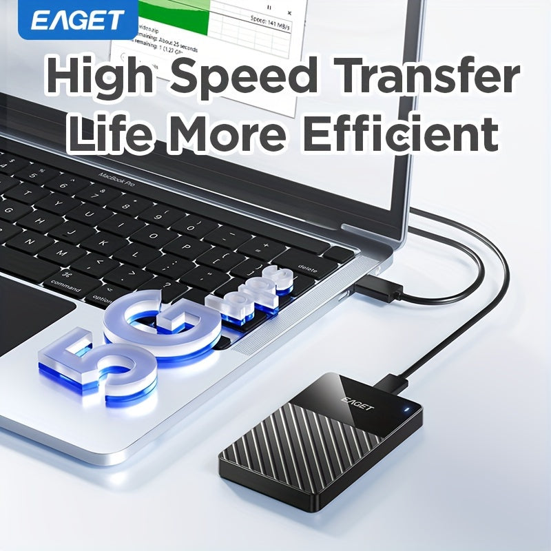 Portable USB 3.0 Hard Drive for Fast File Transfer