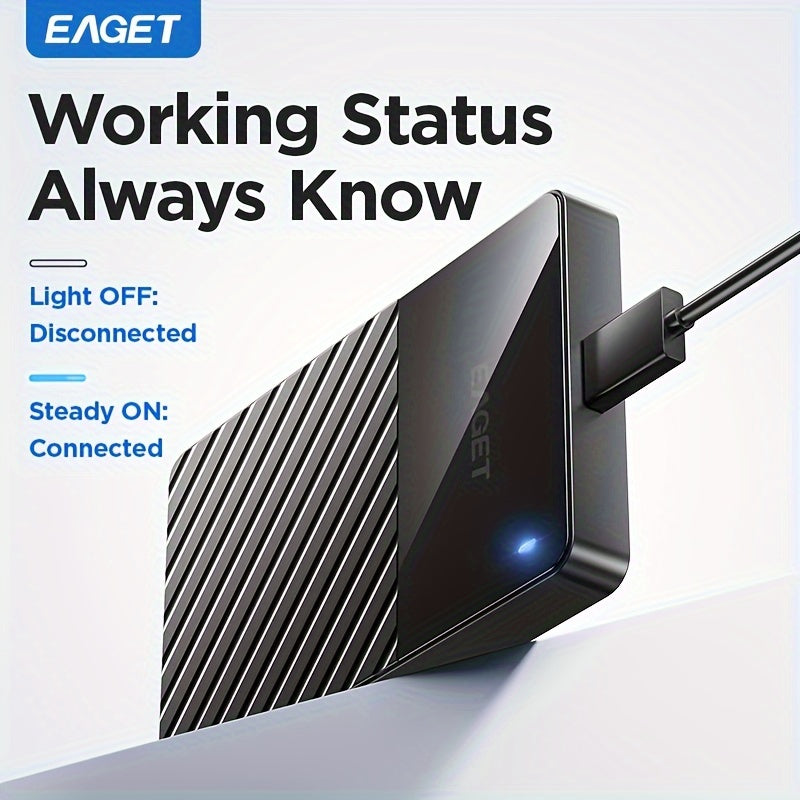 Portable USB 3.0 Hard Drive for Fast File Transfer