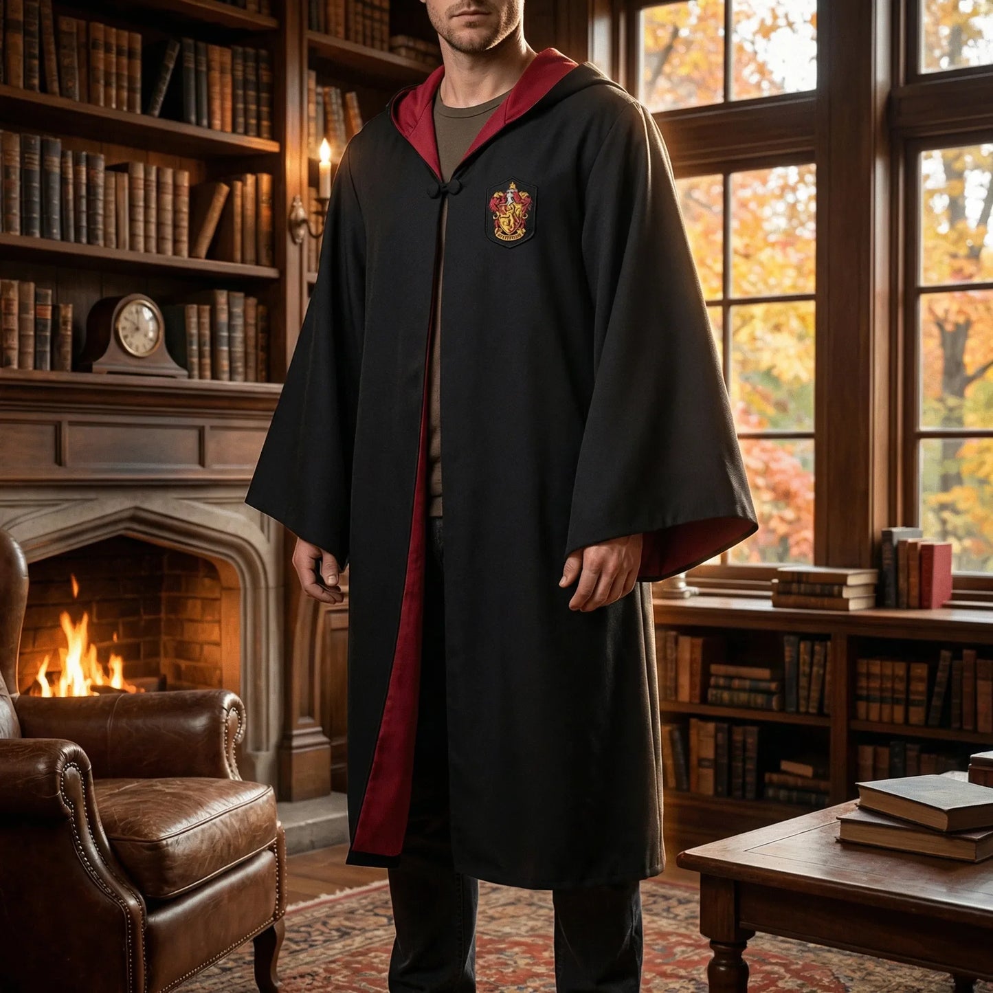 Complete School-Inspired Magic Costume Set with Cape, Wand, Glasses, and Accessories