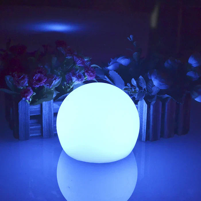 Spherical LED Garden Light with Remote Control - 16 Colors
