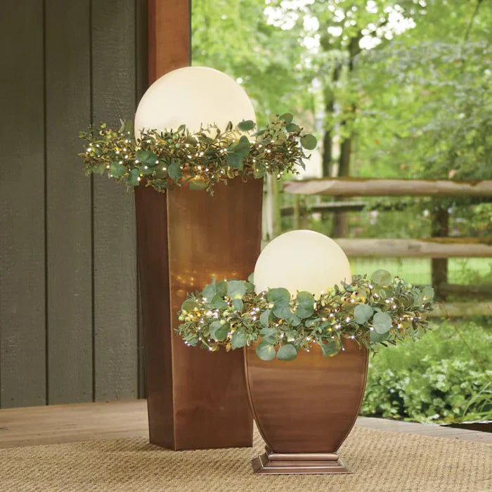 Spherical LED Garden Light with Remote Control - 16 Color Options