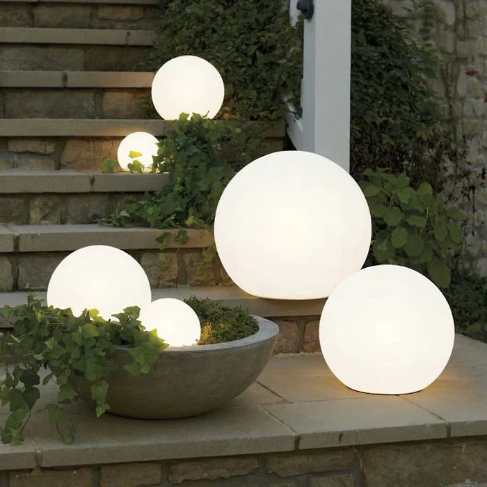 Spherical LED Garden Light with Remote Control - 16 Color Options