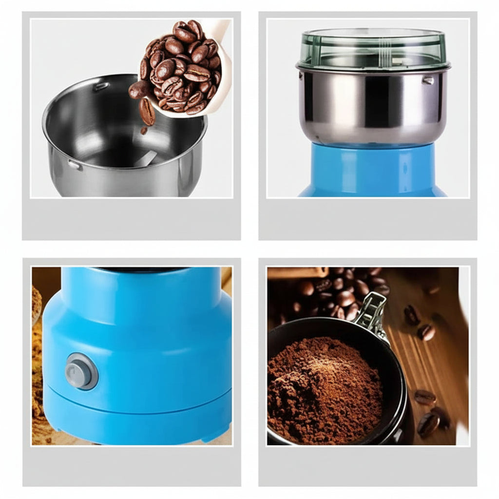 Electric Stainless Steel Spice and Grain Grinder