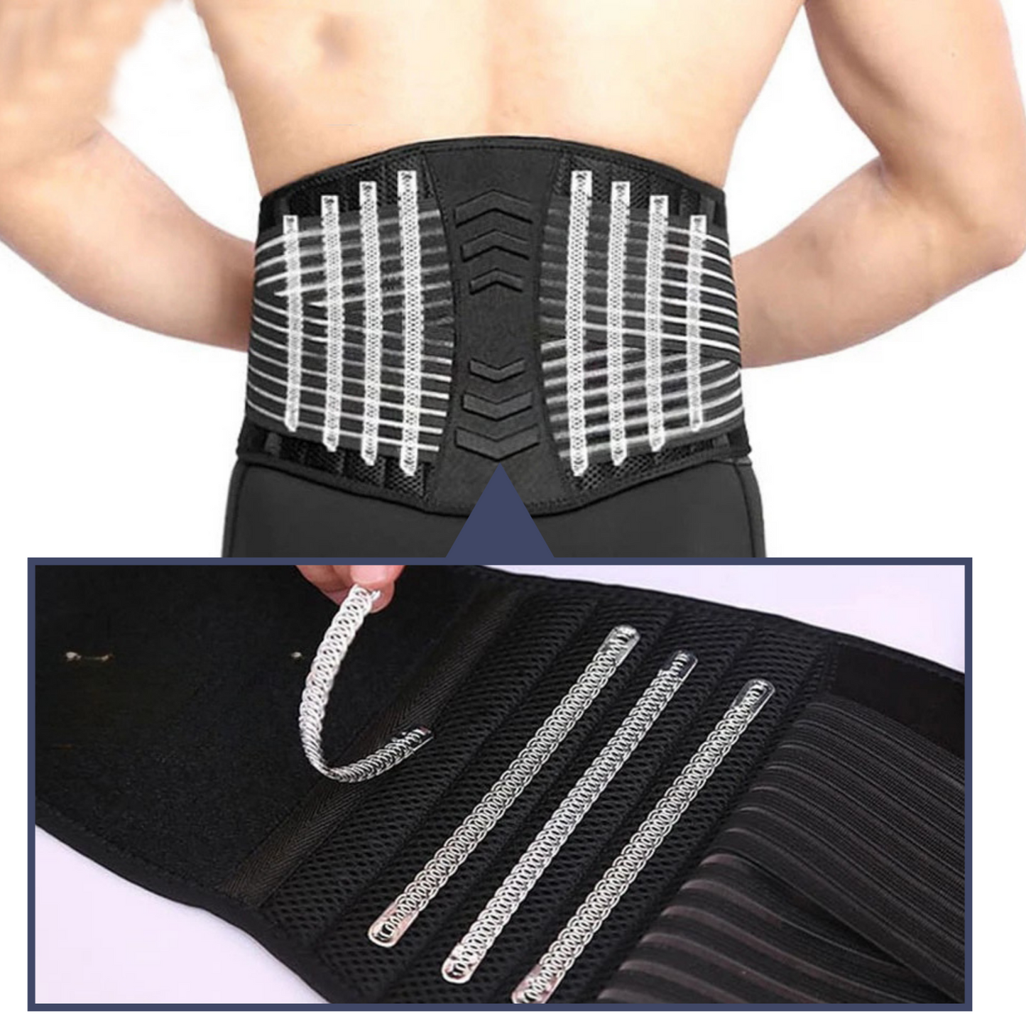 Ergonomic Adjustable Back Support Belt for Pain Relief