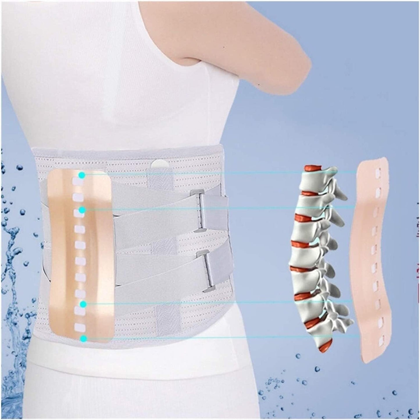 Pain-Relieving Adjustable Back Support Belt for Herniated Discs and Sciatica