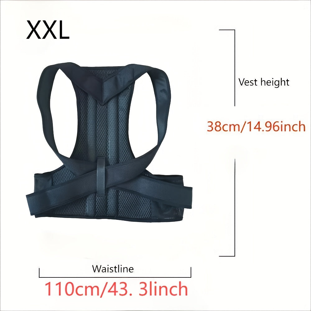 Adjustable Lightweight Back and Shoulder Posture Support Belt