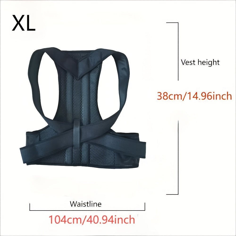 Adjustable Lightweight Back and Shoulder Posture Support Belt