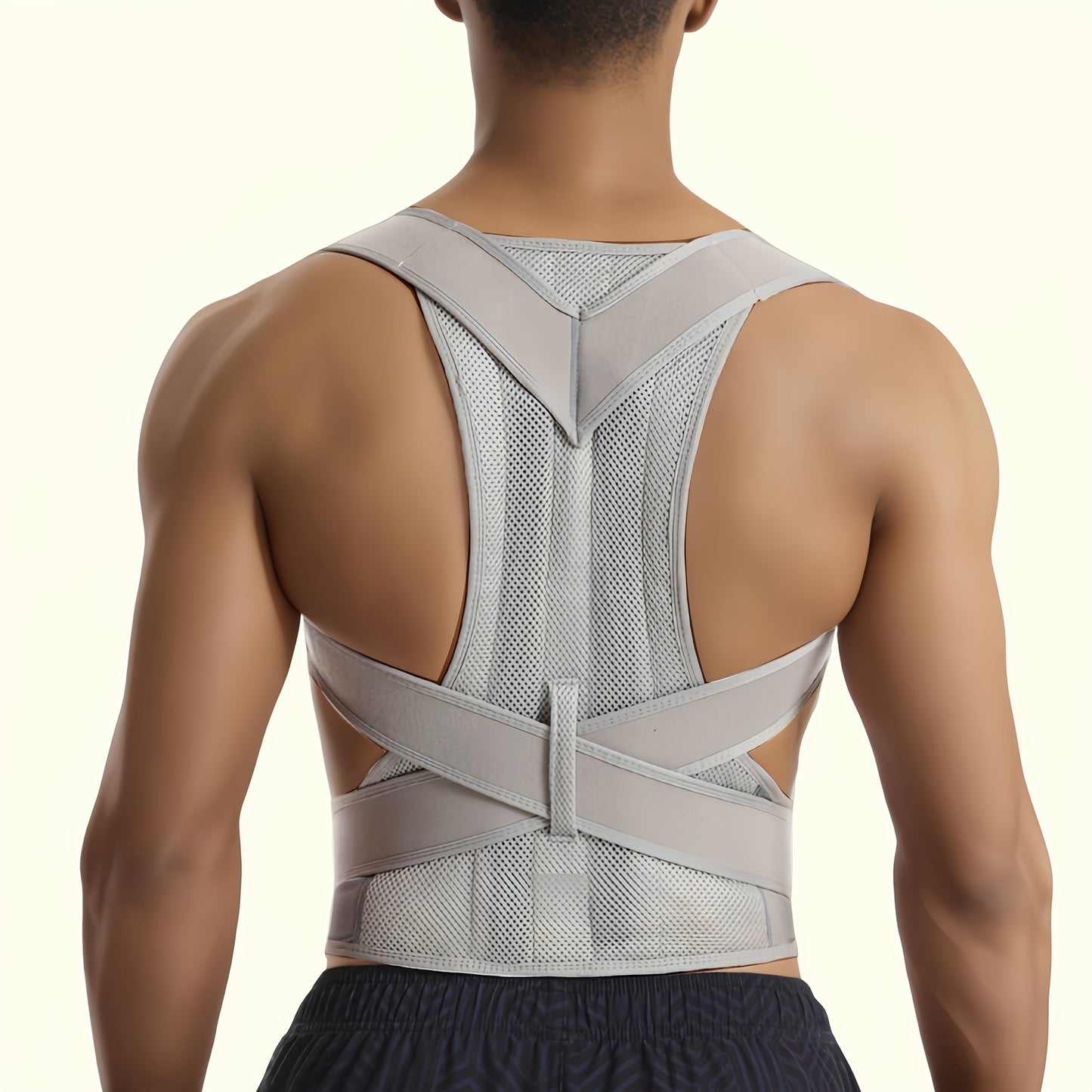 Unisex Back Strap for Posture Correction with Cross Straps