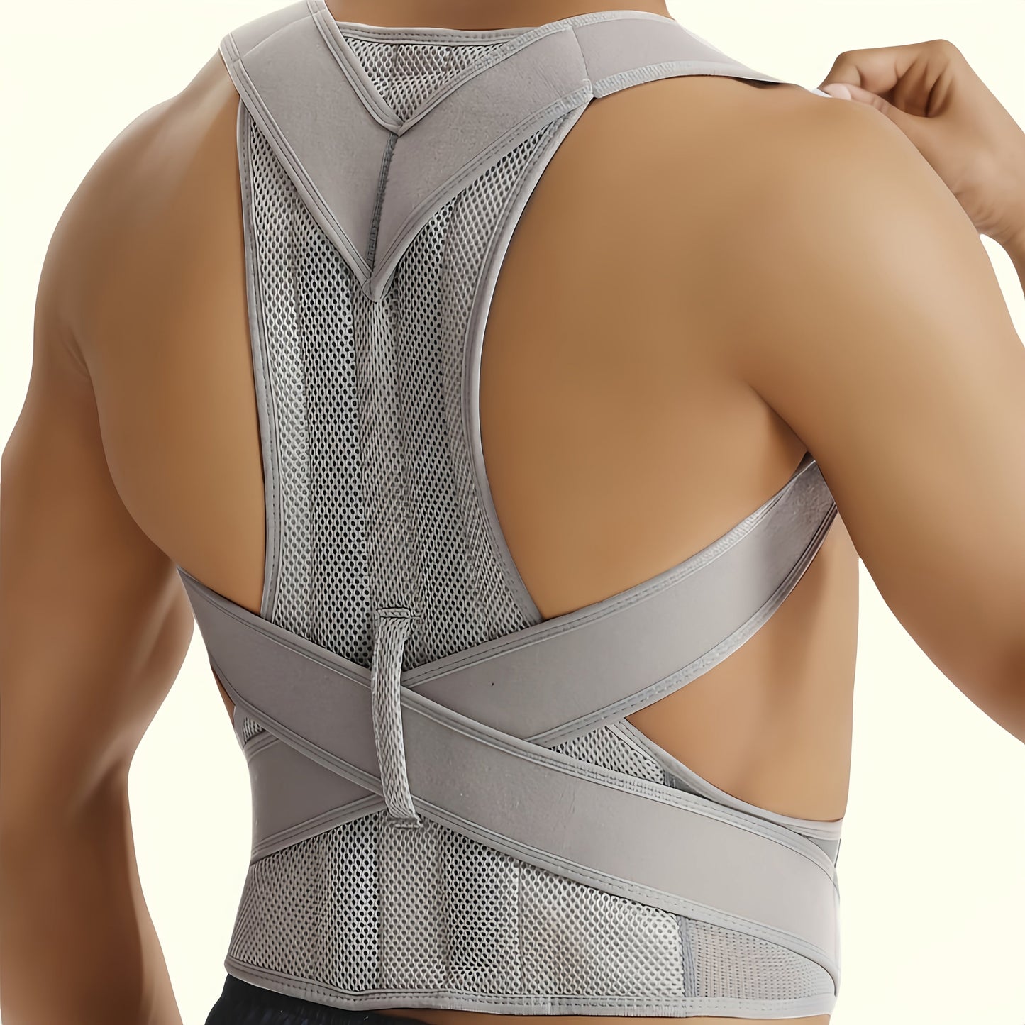 Unisex Back Strap for Posture Correction with Cross Straps