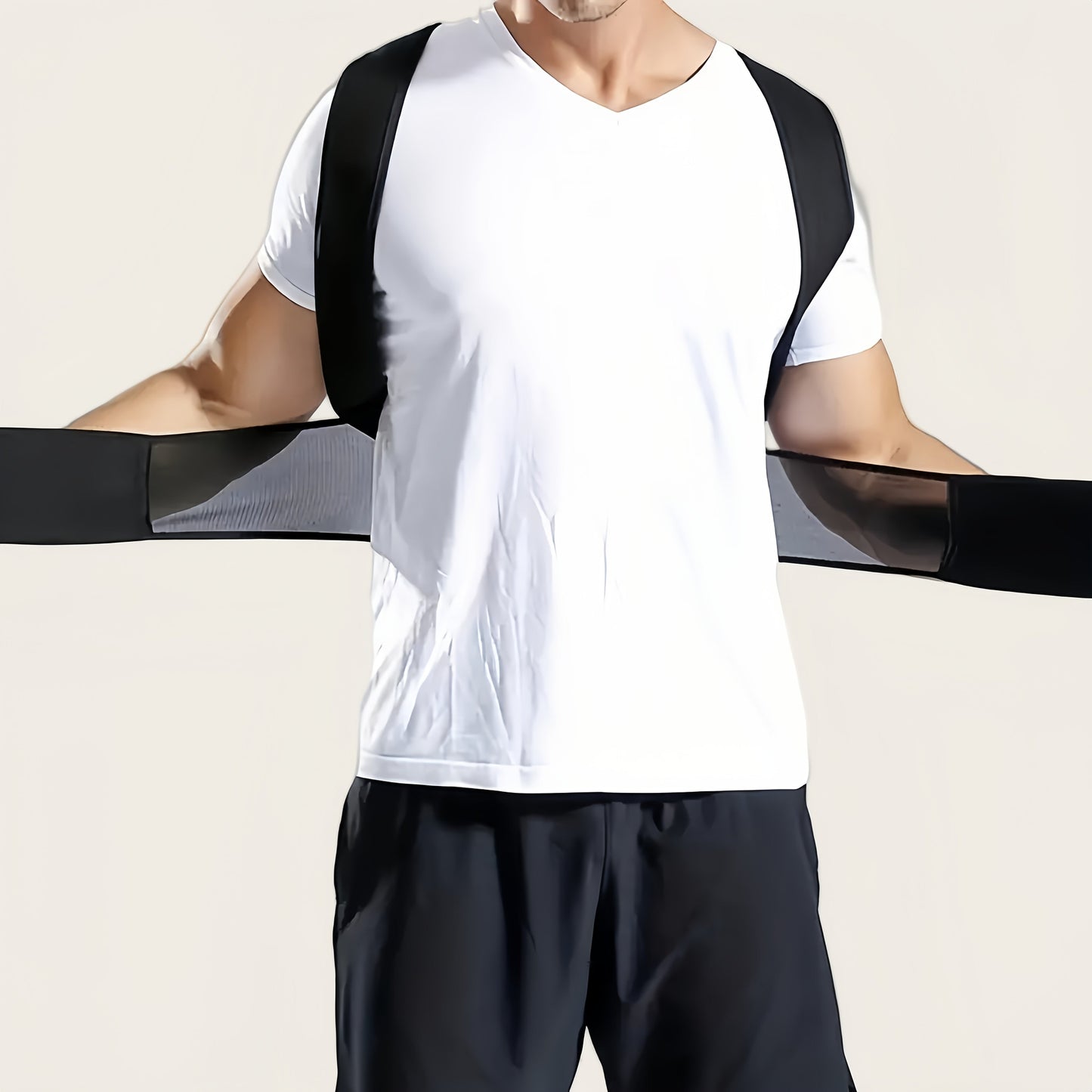 Unisex Back Strap for Posture Correction with Cross Straps