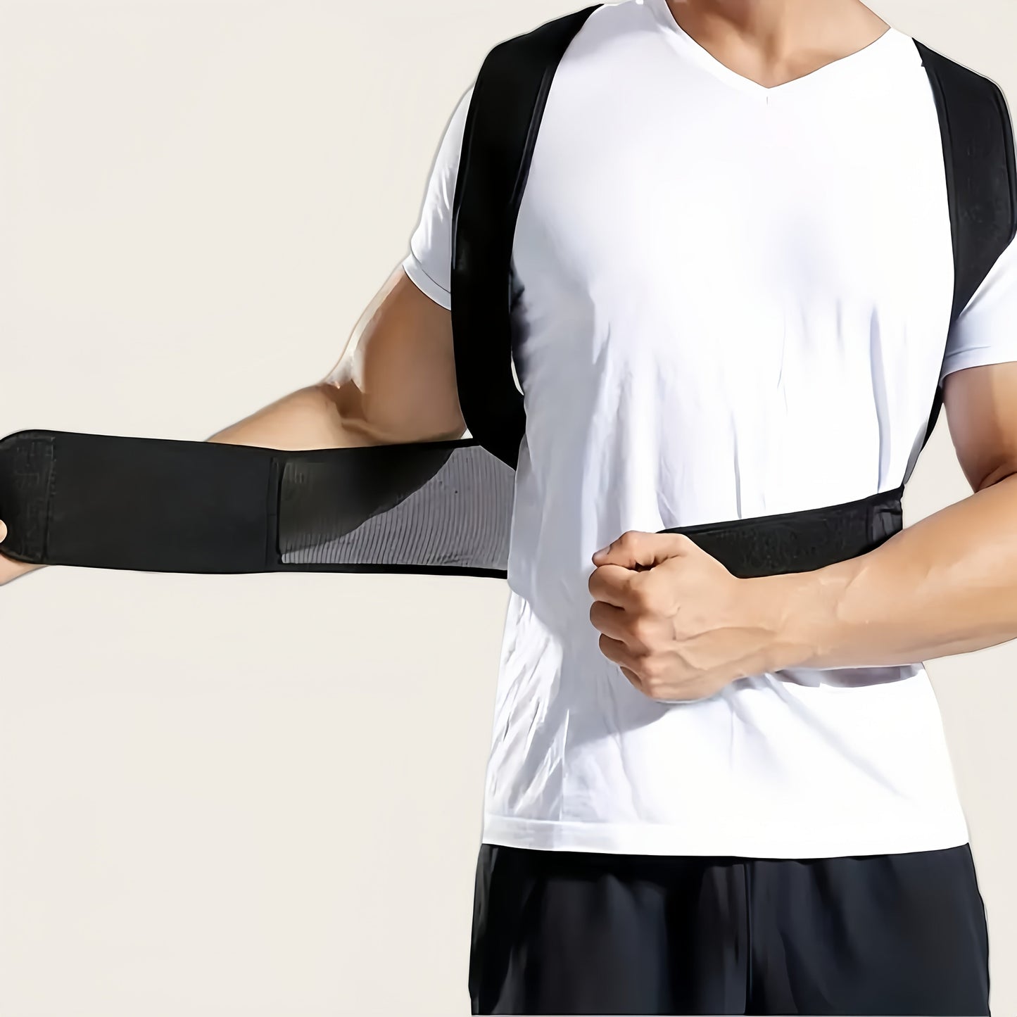 Unisex Back Strap for Posture Correction with Cross Straps