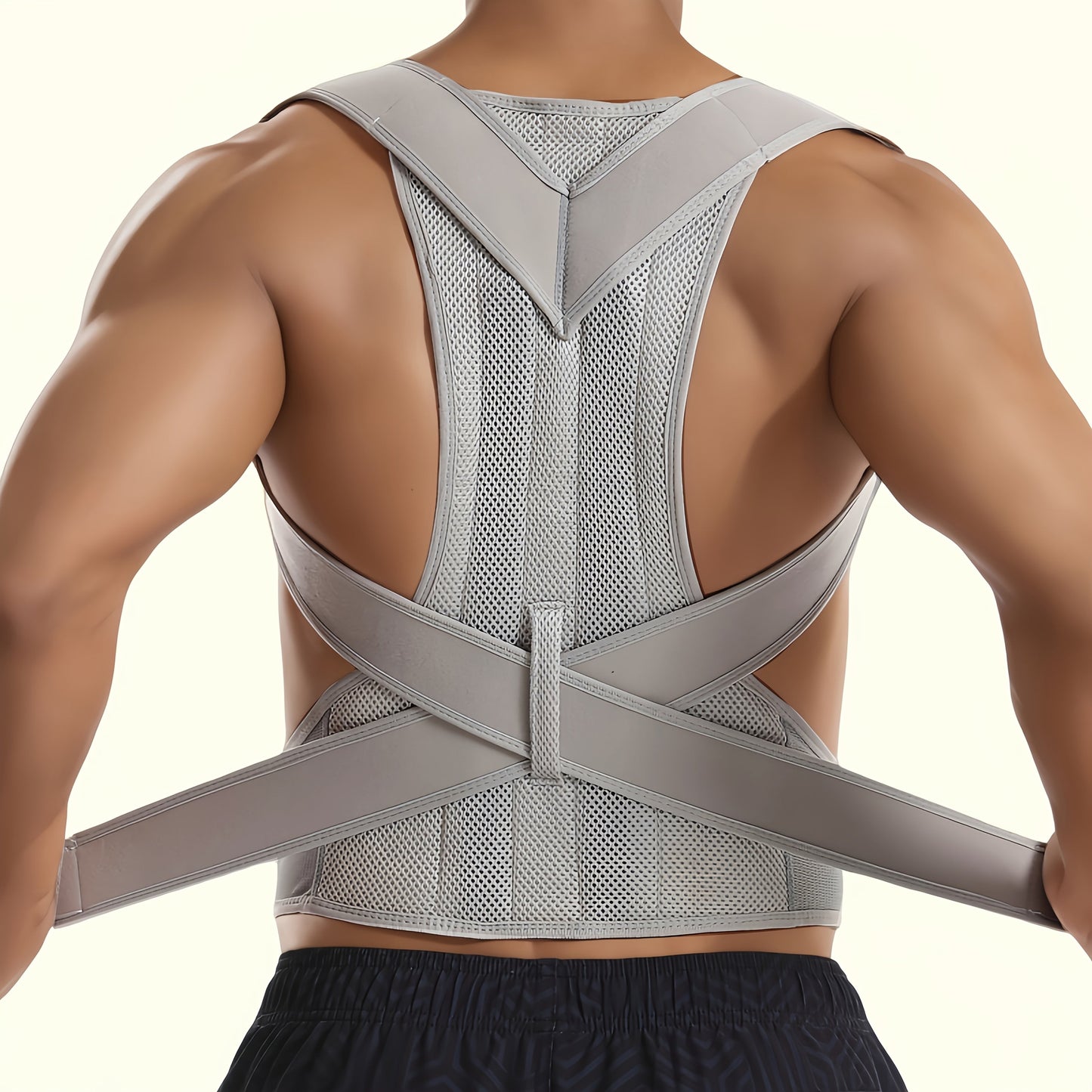 Unisex Back Strap for Posture Correction with Cross Straps