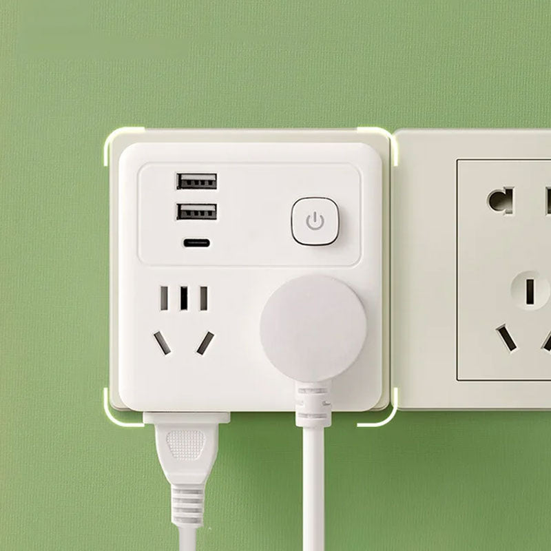 Multifunctional Socket Converter with Night Light and USB Ports