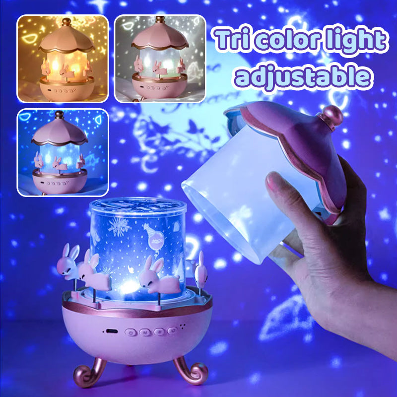 Bluetooth Night Light Projector with Music and Rotating Effects