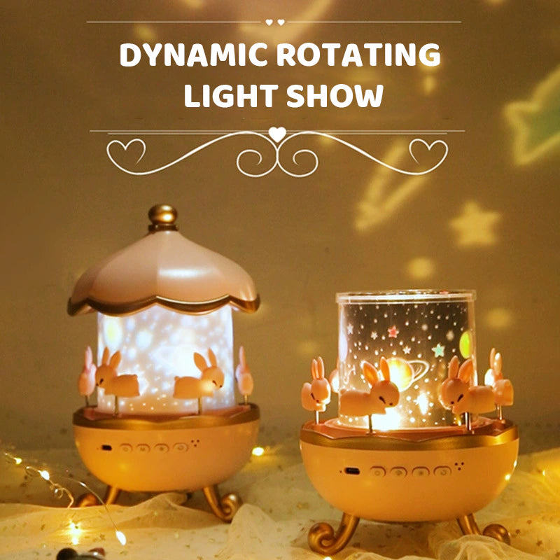 Bluetooth Night Light Projector with Music and Rotating Effects