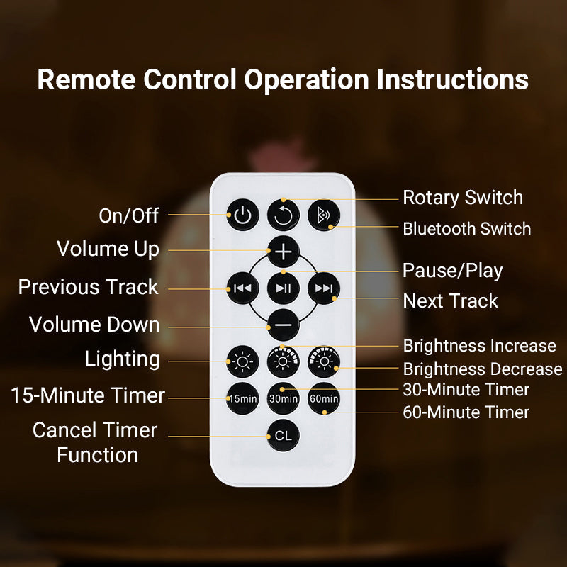 Bluetooth Night Light Projector with Music and Rotating Effects