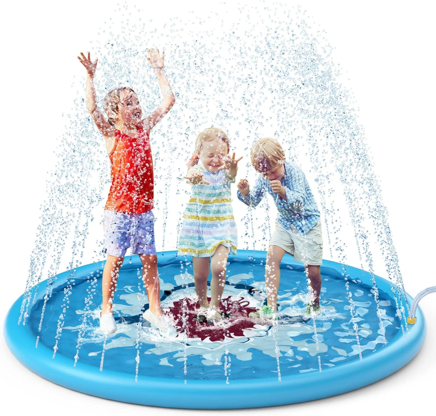 Kids Sprinkler Pad with Shark Design for Outdoor Water Play