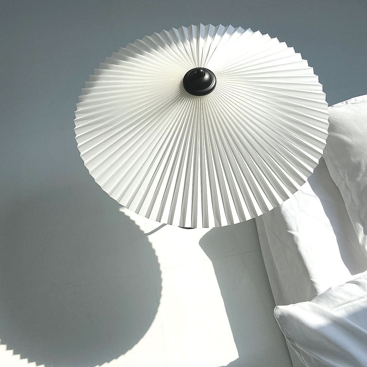 Squiggle Umbrella Table Lamp with Chrome Finish