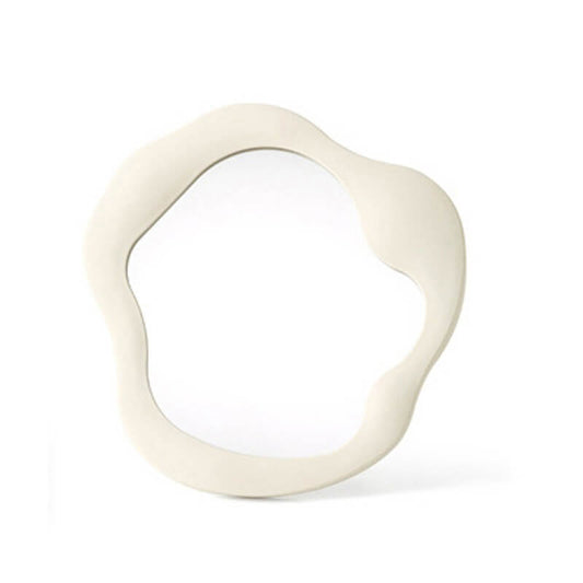 Wave-Form Makeup Mirror with Stand