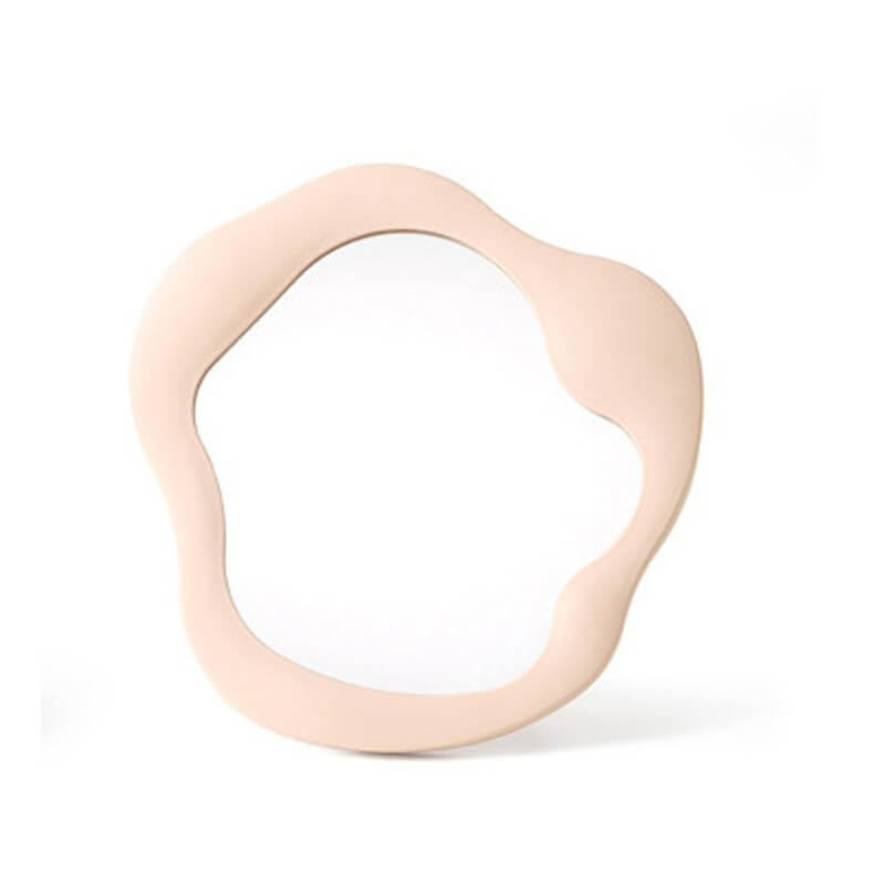 Wave-Form Makeup Mirror with Stand