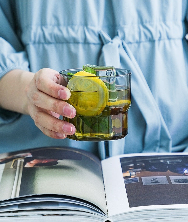Stackable Borosilicate Drinking Glasses - Eco-Friendly, Dishwasher & Microwave Safe