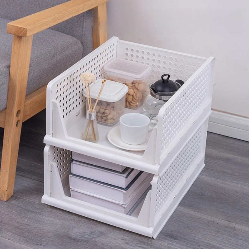 Stackable Clear Plastic Drawer Organizer