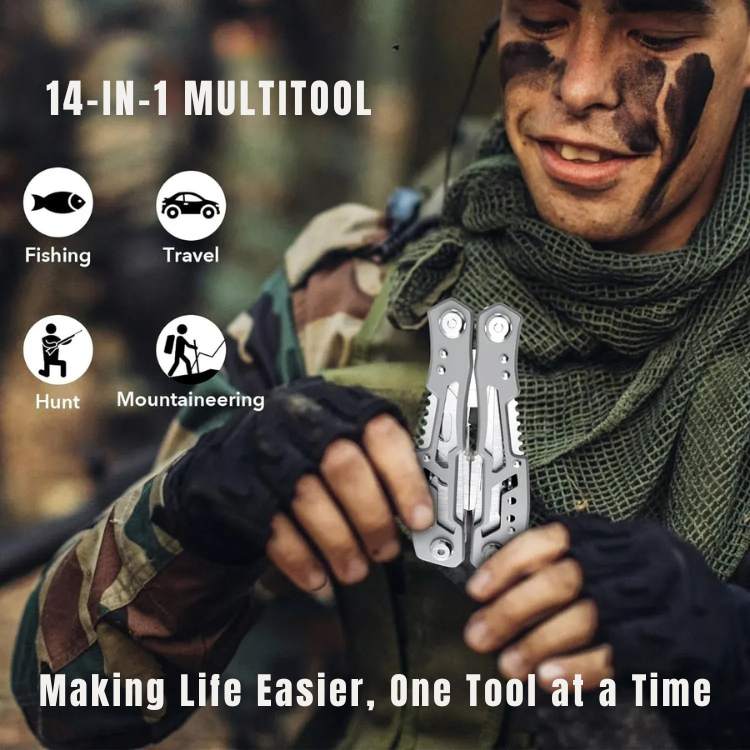 Stainless Steel 24-in-1 Multifunctional Wire Cutter Pliers