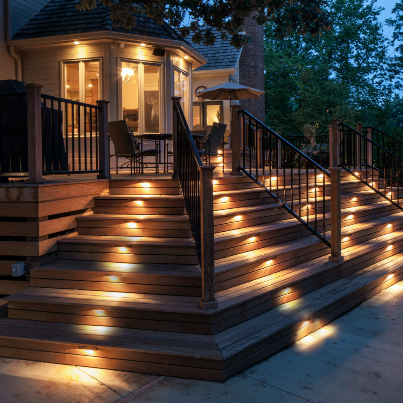 Waterproof Solar LED Stair Lights for Outdoor Safety