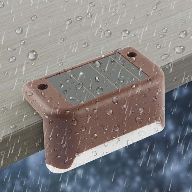 Waterproof Solar LED Stair Lights for Outdoor Safety
