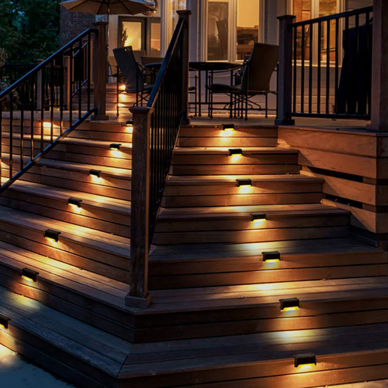 Waterproof Solar LED Stair Lights for Outdoor Safety