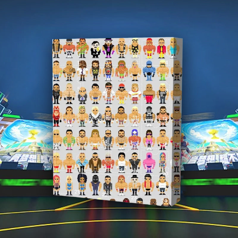 Wrestling-Themed Advent Calendar with 24 Daily Surprises