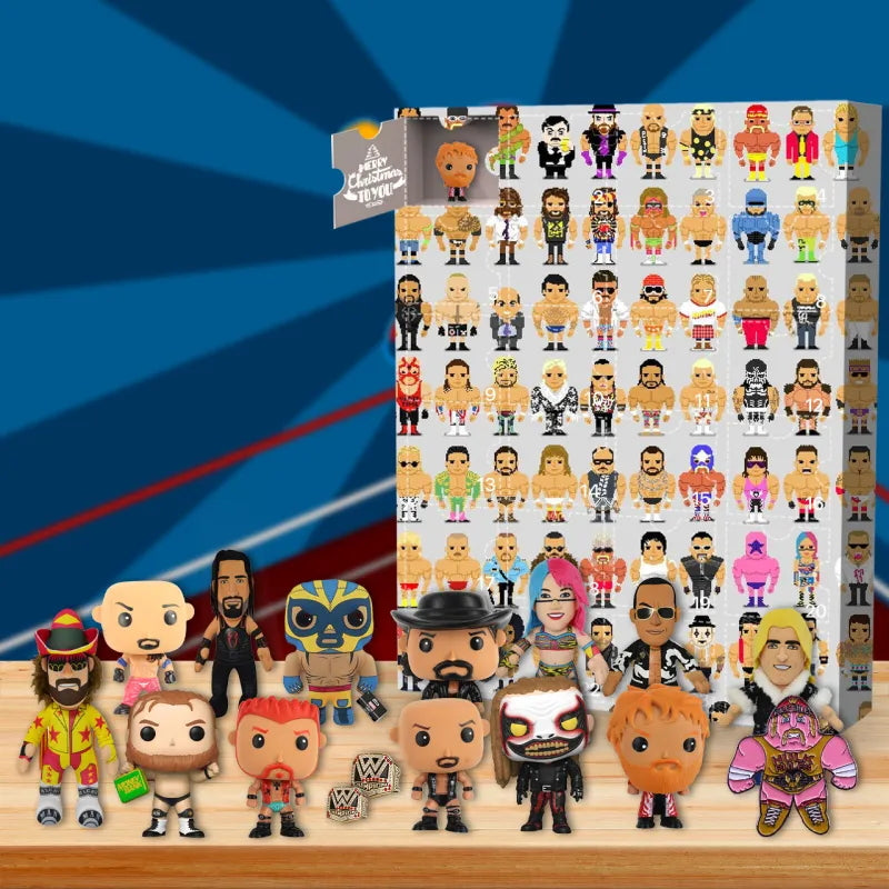 Wrestling-Themed Advent Calendar with 24 Daily Surprises