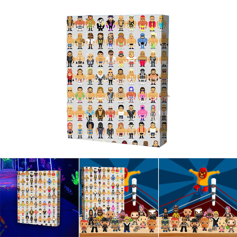 Wrestling-Themed Advent Calendar with 24 Daily Surprises
