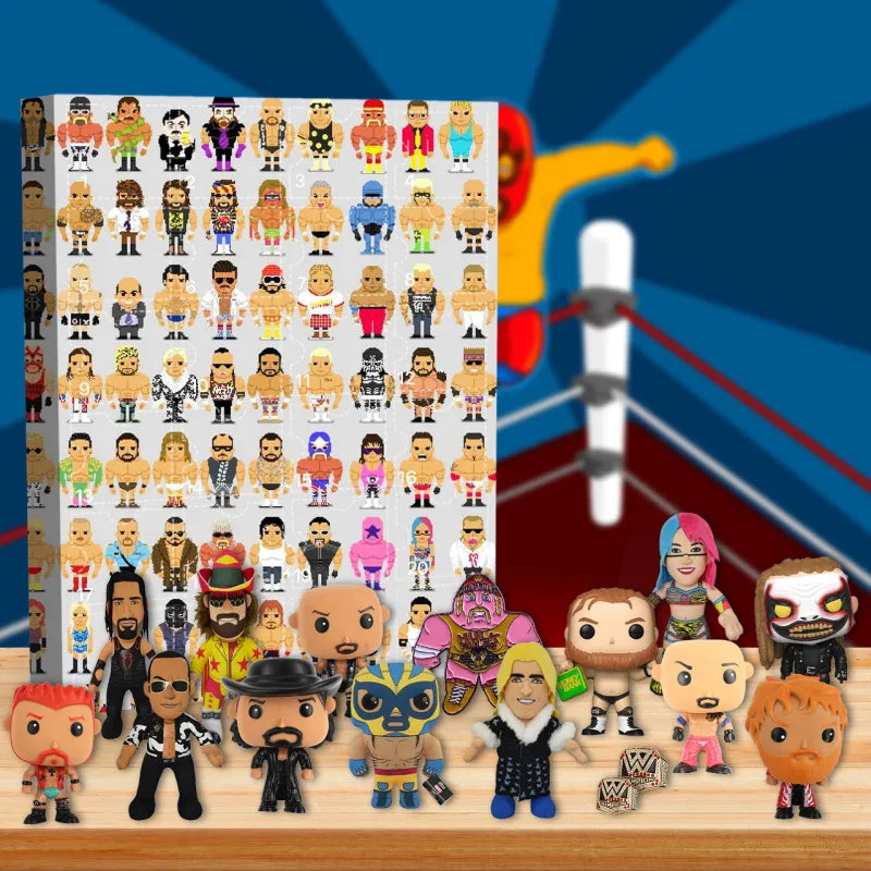 Wrestling-Themed Advent Calendar with 24 Daily Surprises
