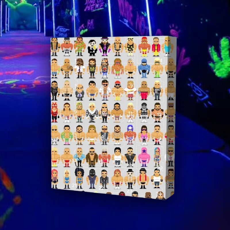 Wrestling-Themed Advent Calendar with 24 Daily Surprises