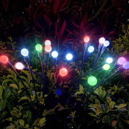 Solar-Powered Glowing Insect Outdoor Lights