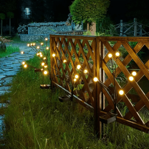 Solar-Powered Glowing Insect Outdoor Lights