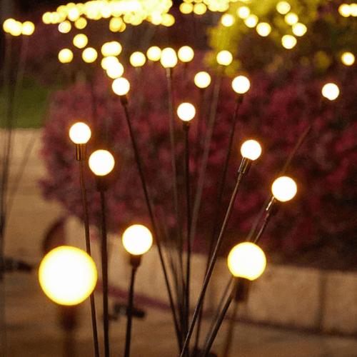 Solar-Powered Glowing Insect Outdoor Lights