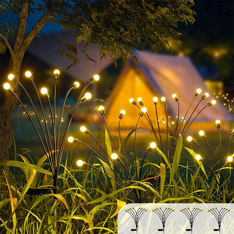 Solar-Powered Glowing Insect Outdoor Lights