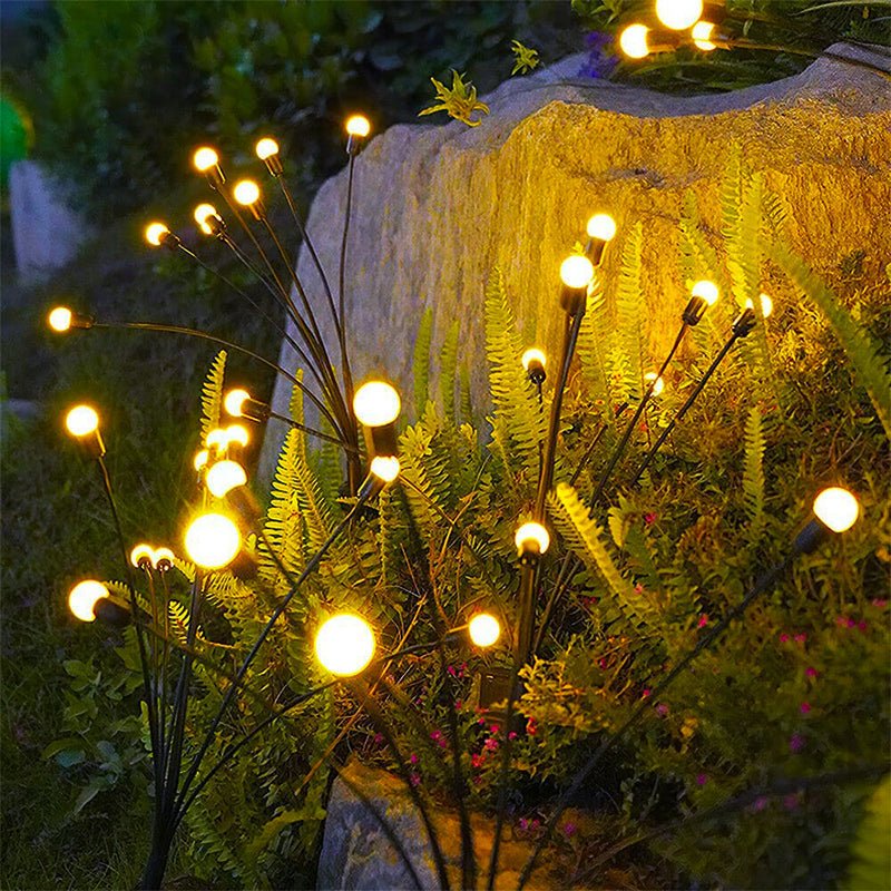 Solar-Powered Glowing Insect Outdoor Lights