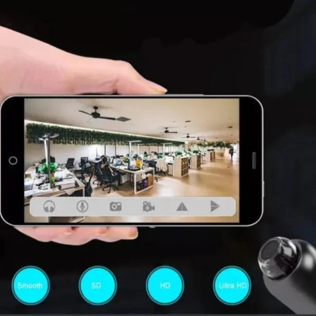 Compact 1080P HD Surveillance Camera with Night Vision and Motion Detection