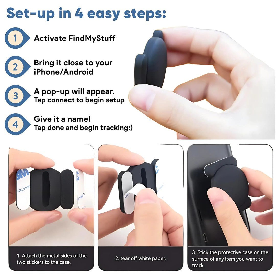 Real-Time GPS Tracker with Apple Find My Compatibility