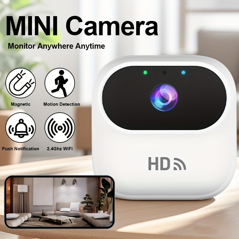 Mini Wireless Surveillance Camera with 1080p Video and Rechargeable Battery